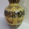 Vase mosaique incrustation papillons